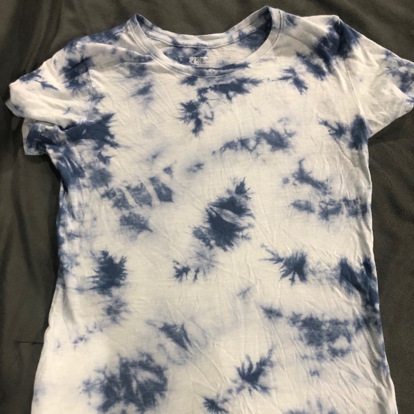 DONATED PINK blue tie dye tshirt - Picture 1 of 1